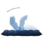 Tumbona de suelo plegable de tela azul de , Sillas de suelo - Ref: Foro24-325239, Precio: 115,40 €, Descuento: %