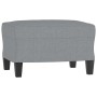 Sillón con taburete tela gris claro 60 cm de , Sofás - Ref: Foro24-3201143, Precio: 190,27 €, Descuento: %
