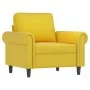 Sillón con taburete terciopelo amarillo 60 cm de , Sofás - Ref: Foro24-3201211, Precio: 206,95 €, Descuento: %