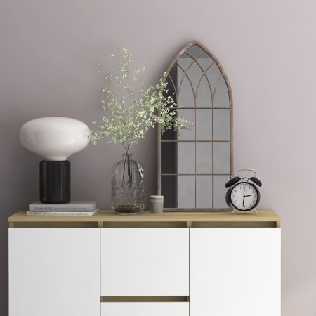 Sand-colored iron mirror for indoor use, 70x30 cm by , Mirrors - Ref: Foro24-3093513, Price: 84,86 €, Discount: %