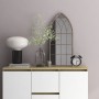 Sand-colored iron mirror for indoor use, 70x30 cm by , Mirrors - Ref: Foro24-3093513, Price: 84,86 €, Discount: %