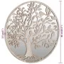 Round iron mirror in sand color for indoor use 40x2.5cm by , Mirrors - Ref: Foro24-3093539, Price: 68,22 €, Discount: %