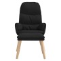 Entspannungssessel mit Fußhocker, schwarzer Stoff von , Sessel - Ref: Foro24-3097348, Preis: 131,43 €, Rabatt: %