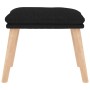Entspannungssessel mit Fußhocker, schwarzer Stoff von , Sessel - Ref: Foro24-3097348, Preis: 131,43 €, Rabatt: %