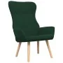 Sillón de relax con taburete tela verde oscuro de , Sillones - Ref: Foro24-3097887, Precio: 135,45 €, Descuento: %