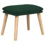 Sillón de relax con taburete tela verde oscuro de , Sillones - Ref: Foro24-3097887, Precio: 135,45 €, Descuento: %