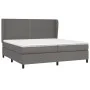 Boxspringbett mit grauem Kunstleder-Matratze 200x200 cm. von , Betten und Lattenroste - Ref: Foro24-3128995, Preis: 740,74 €,...