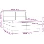 Box spring bed with gray synthetic leather mattress 200x200 cm by , Beds and slatted bases - Ref: Foro24-3128995, Price: 715,...