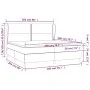 Box spring bed with gray synthetic leather mattress 200x200 cm by , Beds and slatted bases - Ref: Foro24-3128995, Price: 724,...