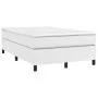 Box spring bed with white synthetic leather mattress 120x200 cm by , Beds and slatted bases - Ref: Foro24-3144597, Price: 358...