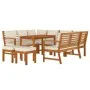 Gartenspeiseset mit 9 massiven Akazienholzstühlen und Kissen von , Gartensets - Ref: Foro24-3154976, Preis: 955,28 €, Rabatt: %