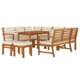 Juego comedor jardín con cojines 9 piezas madera maciza acacia de , Conjuntos de jardín - Ref: Foro24-3154976, Precio: 956,35...