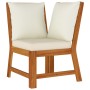 Juego comedor jardín con cojines 9 piezas madera maciza acacia de , Conjuntos de jardín - Ref: Foro24-3154976, Precio: 956,35...