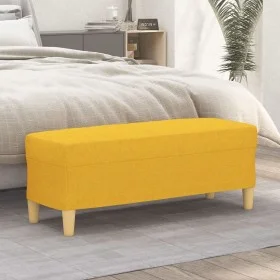 Yellow fabric bench 100x35x41 cm by , Banks - Ref: Foro24-349380, Price: 58,89 €, Discount: %