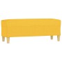 Banco de tela amarillo 100x35x41 cm de , Bancos - Ref: Foro24-349380, Precio: 59,56 €, Descuento: %