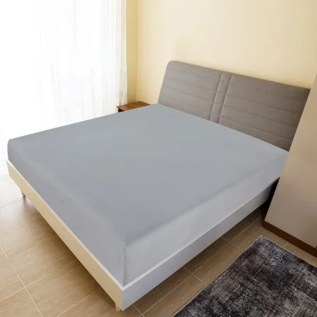 Fitted sheet in gray cotton jersey 180x200 cm by , Bed sheets - Ref: Foro24-136208, Price: 18,94 €, Discount: %