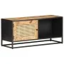TV-Schrank aus rauem Mangoholz und natürlichem Rohrgeflecht, 90 x 30 x 40 cm von vidaXL, TV-Möbel - Ref: Foro24-323144, Preis...