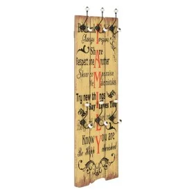 Wall coat rack FAMILY with 6 hooks 120x40 cm by , Hat and coat racks - Ref: Foro24-245856, Price: 58,50 €, Discount: %