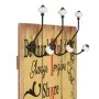 Wall coat rack FAMILY with 6 hooks 120x40 cm by , Hat and coat racks - Ref: Foro24-245856, Price: 58,50 €, Discount: %