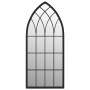 Black iron garden mirror for outdoor use 70x30 cm by , Mirrors - Ref: Foro24-318344, Price: 84,86 €, Discount: %