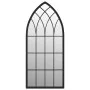 Black iron garden mirror for outdoor use 70x30 cm by , Mirrors - Ref: Foro24-318344, Price: 74,11 €, Discount: %