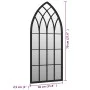 Schwarzer Garten Spiegel aus Eisen für den Außenbereich 70x30 cm von , Spiegel - Ref: Foro24-318344, Preis: 74,11 €, Rabatt: %