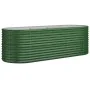 Steel planter with green powder coating, 224x80x68 cm. by , Pots and planters - Ref: Foro24-318953, Price: 93,94 €, Discount: %