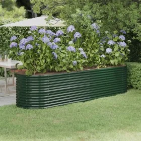 Jardinera arriate acero recubrimiento polvo verde 296x80x68 cm de , Maceteros y jardineras - Ref: Foro24-318958, Precio: 109,...