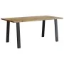 Solid acacia wood dining table 150x90x75 cm by , Kitchen and dining tables - Ref: Foro24-353298, Price: 186,24 €, Discount: %