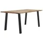 Solid acacia wood dining table 150x90x75 cm by , Kitchen and dining tables - Ref: Foro24-353298, Price: 186,24 €, Discount: %