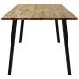 Mesa de comedor madera maciza de acacia 150x90x75 cm de , Mesas de cocina y de comedor - Ref: Foro24-353298, Precio: 185,84 €...