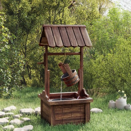 Quelle Wunschbrunnen mit Fichtenholzpumpe 57x50x112 cm. von , Brunnen und Wasserfälle - Ref: Foro24-363337, Preis: 174,51 €, ...