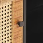 Mueble para TV madera mango rugosa y caña natural 90x30x40 cm de vidaXL, Muebles TV - Ref: Foro24-323144, Precio: 155,22 €, D...