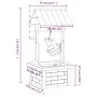 Fuente pozo de deseos con bomba madera de abeto 57x50x112 cm de , Fuentes y cascadas - Ref: Foro24-363337, Precio: 171,41 €, ...
