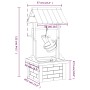 Quelle Wunschbrunnen mit Fichtenholzpumpe 57x50x112 cm. von , Brunnen und Wasserfälle - Ref: Foro24-363337, Preis: 174,51 €, ...