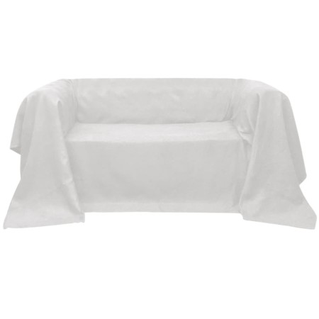 Sofaüberzug aus cremefarbener Mikro-Wildleder 140x210 cm von , Abdeckungen - Ref: Foro24-130889, Preis: 10,94 €, Rabatt: %