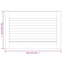 Weißes Kiefernholzlamellenschranktür 39,5x59,4 cm von , Schranktüren - Ref: Foro24-151148, Preis: 29,56 €, Rabatt: %