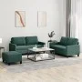 Set of sofas with 3 dark green velvet cushions by , Sofas - Ref: Foro24-3201508, Price: 502,88 €, Discount: %