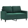 Set of sofas with 3 dark green velvet cushions by , Sofas - Ref: Foro24-3201508, Price: 502,88 €, Discount: %
