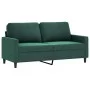 Set of sofas with 3 dark green velvet cushions by , Sofas - Ref: Foro24-3201508, Price: 502,88 €, Discount: %