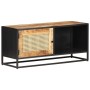 Mueble para TV madera mango rugosa y caña natural 90x30x40 cm de vidaXL, Muebles TV - Ref: Foro24-323144, Precio: 155,22 €, D...