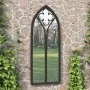 Black iron garden mirror for outdoor use 70x30 cm by , Mirrors - Ref: Foro24-318352, Price: 82,44 €, Discount: %