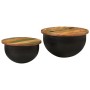 Set of 2 solid reclaimed wood coffee tables by , Coffee table - Ref: Foro24-351753, Price: 144,69 €, Discount: %