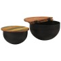 Set of 2 solid reclaimed wood coffee tables by , Coffee table - Ref: Foro24-351753, Price: 144,69 €, Discount: %