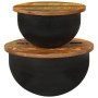 Set of 2 solid reclaimed wood coffee tables by , Coffee table - Ref: Foro24-351753, Price: 144,69 €, Discount: %