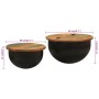 Set of 2 solid reclaimed wood coffee tables by , Coffee table - Ref: Foro24-351753, Price: 144,69 €, Discount: %