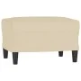 Set of sofas with 4 cream fabric cushions by , Sofas - Ref: Foro24-3201780, Price: 723,86 €, Discount: %