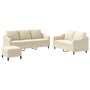 Sofagarnitur mit 3-teiligen cremefarbenen Kissen von , Sofas - Ref: Foro24-3201844, Preis: 566,66 €, Rabatt: %