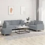 3-piece sofa set with light gray fabric cushions by , Sofas - Ref: Foro24-3202142, Price: 548,40 €, Discount: %