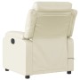 Sillón de masaje reclinable eléctrico cuero sintético crema de , Sillones - Ref: Foro24-3205036, Precio: 300,00 €, Descuento: %